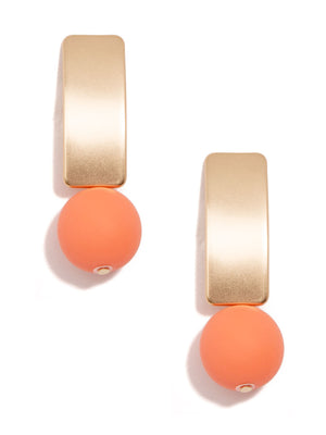 Fern Earrings (Coral)