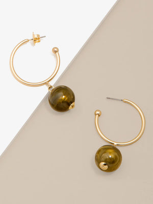 Rain Earrings (Olive)