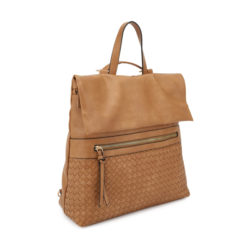 Helena Woven Backpack (Tan)